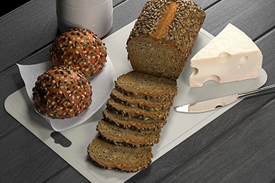 Доска гибкая Slice мини, слоновая кость